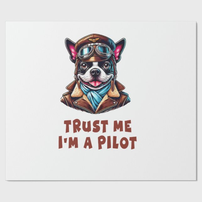 Lita på mig, jag är en pilot presentpapper (Platt)