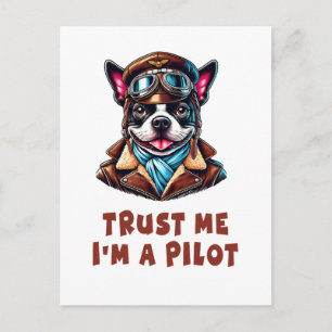 Lita på mig, jag är en pilot vykort