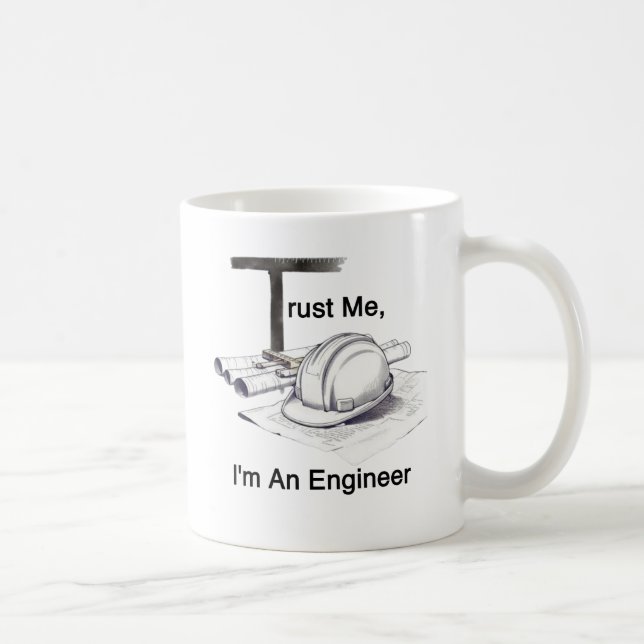 Lita på mig, jag är ingenjör  kaffemugg (Höger)