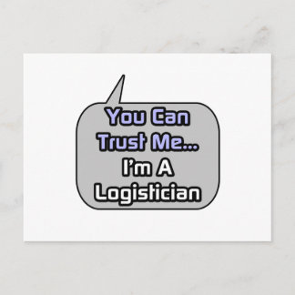 Lita på mig.. Jag är Logistiker Vykort