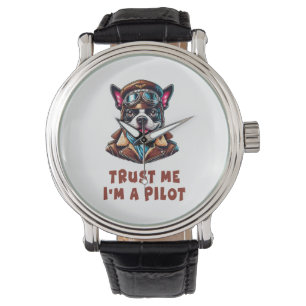 Lita på mig, jag är pilot armbandsur