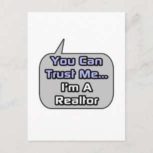 Lita på mig.. Jag är realtor Vykort