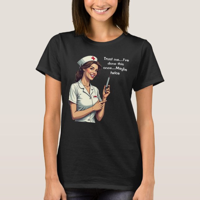Lita på mig, jag är utbildad t shirt (Framsida)