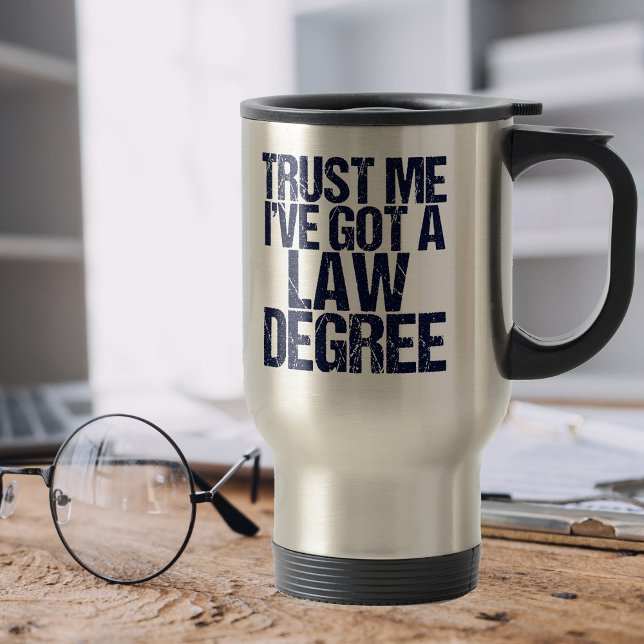 Lita på mig Lawyer Humor Law School Studenten Resemugg (Skapare uppladdad)