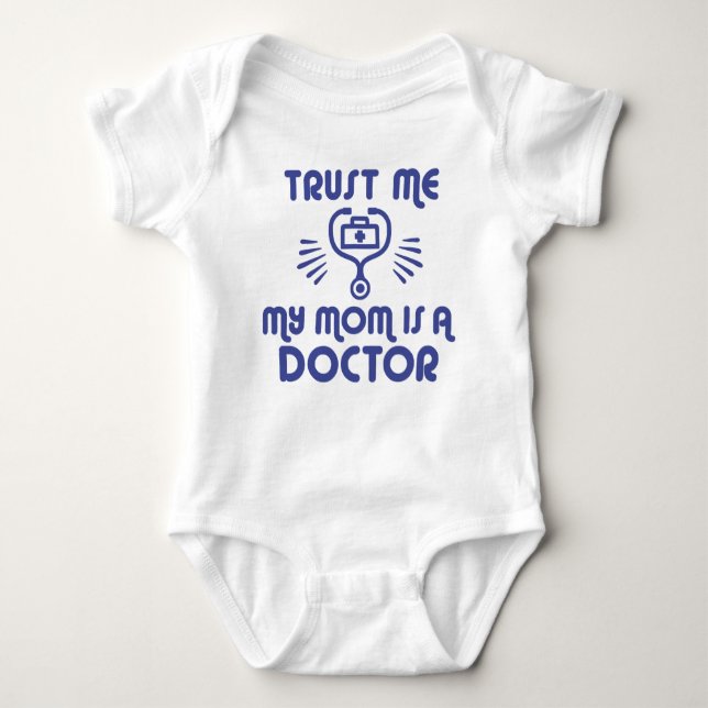 Lita på mig Mamma är ett Doktor Tee Shirt (Framsida)