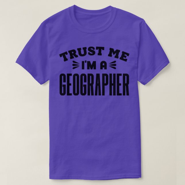 Lita på mig om en geografisk punkt 1 t shirt (Design framsida)