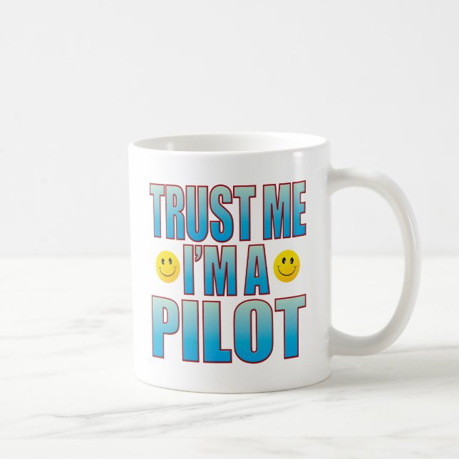Lita på mig pilot- liv B Kaffemugg (Höger)
