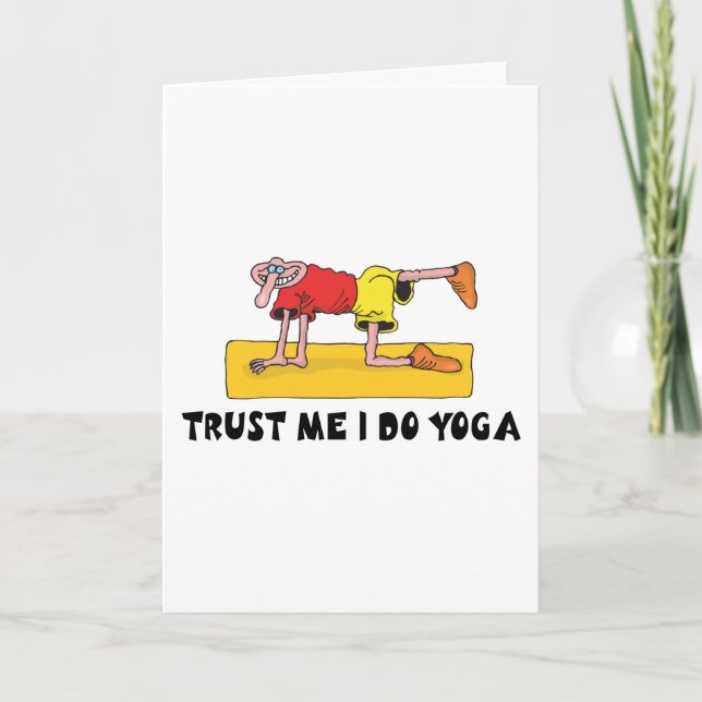 Lita på mig som jag gör Yogagåvan Kort (Framsida)