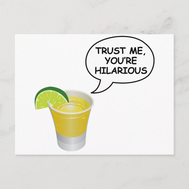 Lita på mig - Tequila Vykort (Framsida)