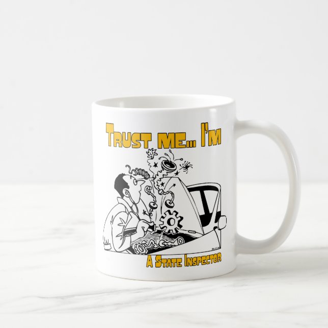 Lita på mig tillståndskontroll kaffemugg (Höger)