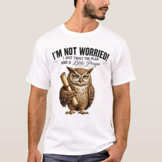 Lita På Planen Klok Uggla Liten Bön Meme T Shirt