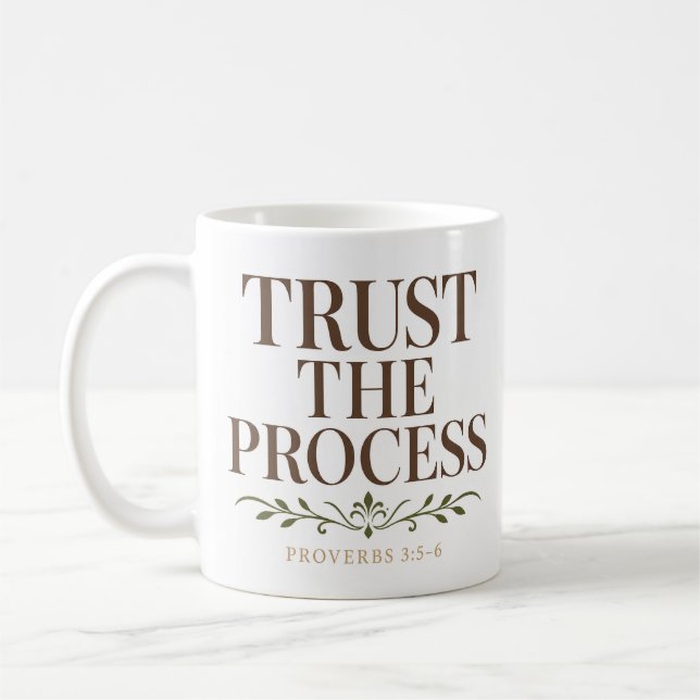 Lita på processen Daglig andlig betraktelse Kaffemugg (Vänster)