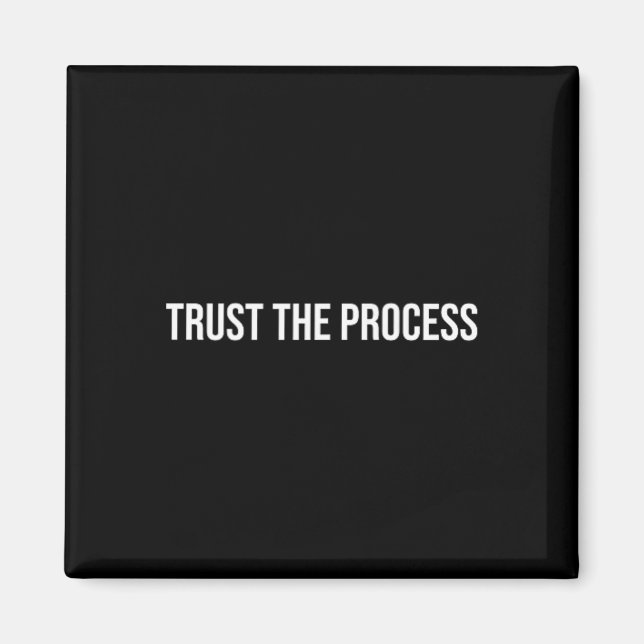 Lita på processen, Mental hälsa Terapi _1  Magnet (Framsidan)