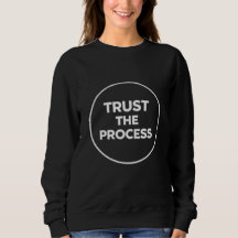 Lita på processen minimalistisk cirkulär citat-hoo