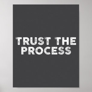 Lita På Processen Srts Slogan Motiverande Poster