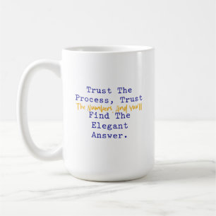 Lita på processnummer Elegant svar matematik Kaffemugg