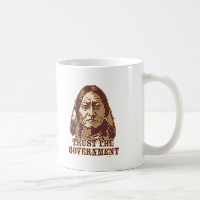 Lita på regeringen kaffemugg (Höger)