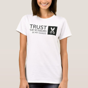 Lita på saxarna i händer t shirt