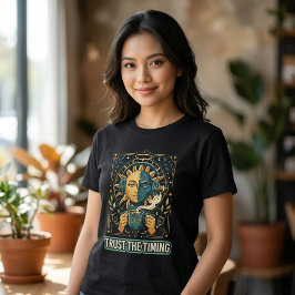 Lita på tidpunkten Sun Moon Lo-Fi Kaffe T Shirt