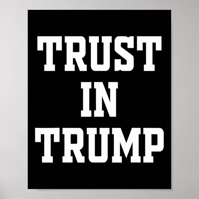 Lita på Trump Poster (Framsidan)