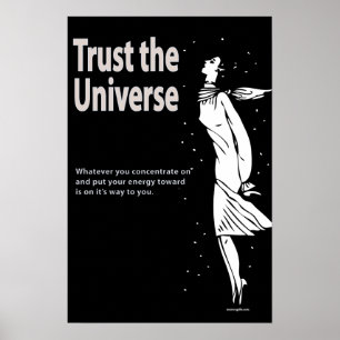 Lita på universumaffischen poster