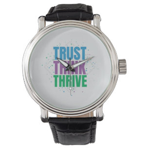 Lita Tänka Trivas – Motiverande Citatdesign Armbandsur