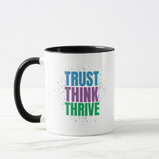 Lita Tänka Trivas – Motiverande Citatdesign Mugg