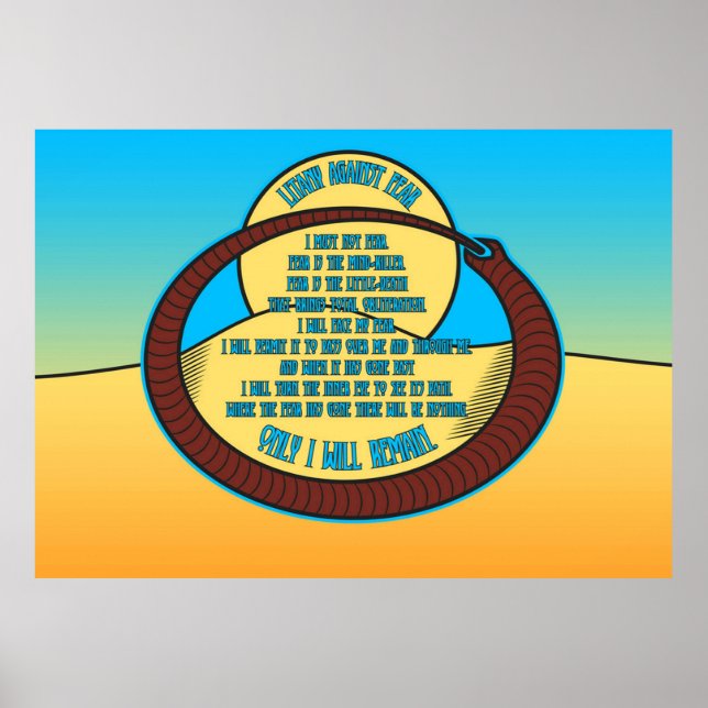 Litany against Fear Poster (Framsidan)