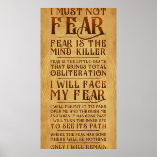 Litany against Fear v2 Poster