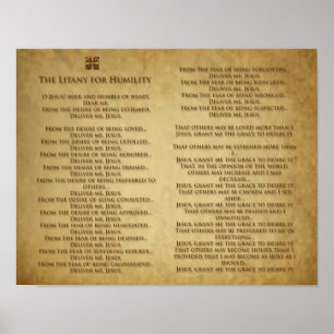 Litany for Humility.. Poster