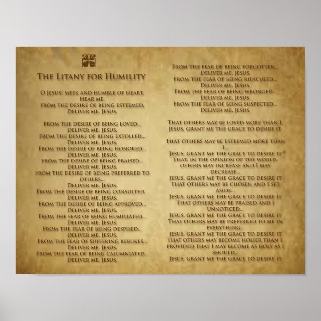 Litany for Humility.. Poster (Framsidan)