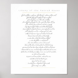 Litany of the Helig Heart Poster