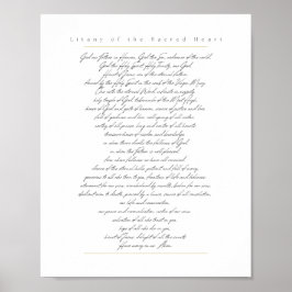 Litany of the Helig Heart Poster