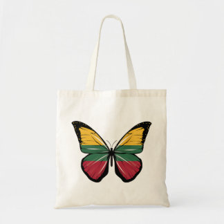 Litauen Butterfly Flagga Tygkasse