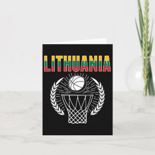 Litauen Bysketbyll Fläkt Jersey Litauiska idrotten Kort