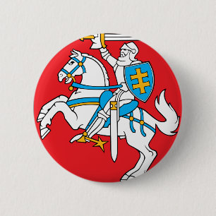 Litauen Emblem - vapensköld - Lietuvos Herbas Knapp