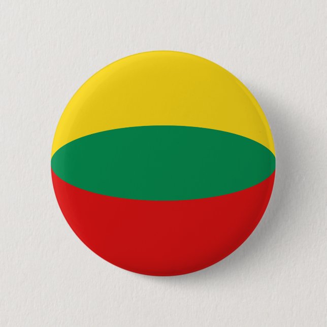 Litauen Fisheye Flagga Button Knapp (Framsida)