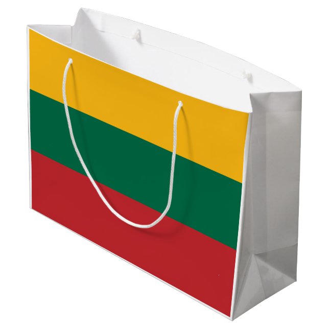 Litauen Flagga (Baksidan Vinklad)