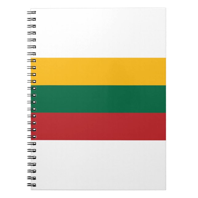 Litauen Flagga Anteckningsbok (Framsidan)