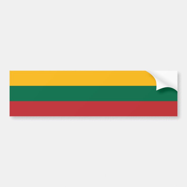 Litauen Flagga Bildekal (Framsidan)
