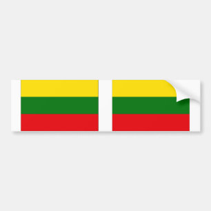 Litauen Flagga Bildekal