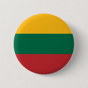 Litauen Flagga Button Knapp