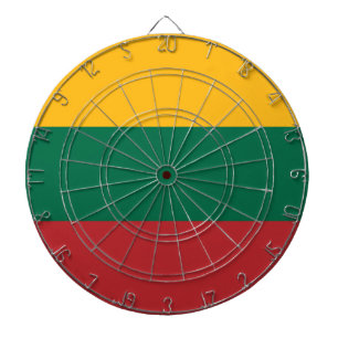 Litauen Flagga Darttavla
