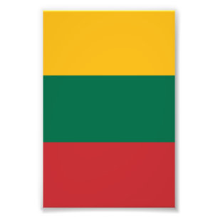 Litauen flagga fototryck