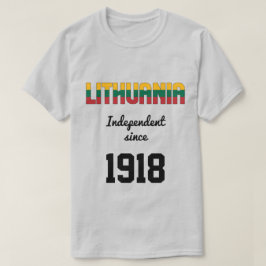 Litauen Flagga Independence Firande T Shirt