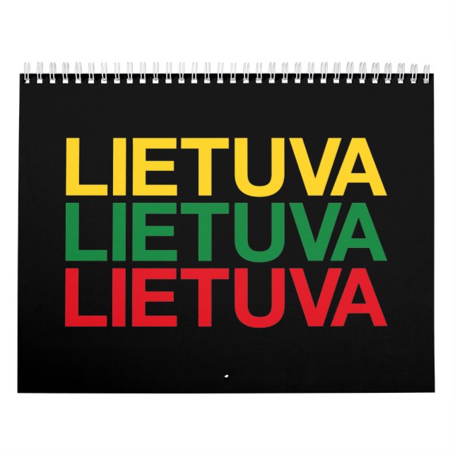 LITAUEN FLAGGA KALENDER (Omslag)