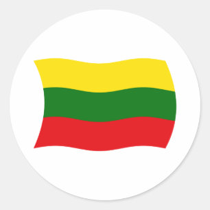 Litauen Flagga Klistermärke