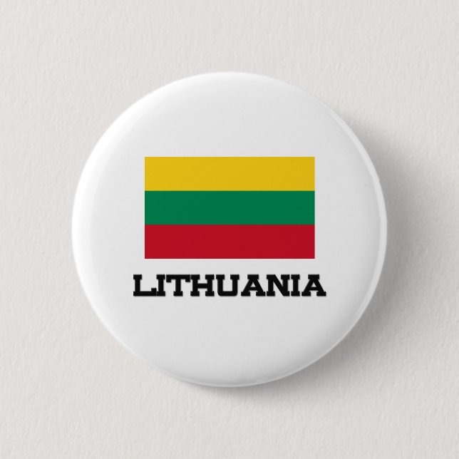 Litauen flagga knapp (Framsida)