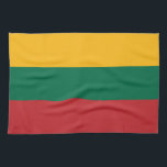 Litauen flagga kökshandduk<br><div class="desc">En idealisk gåva till alla dem som är patriotiska i land!</div>