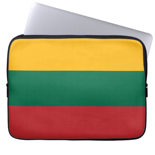 Litauen flagga laptop fodral (Framsidan)
